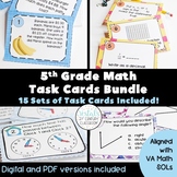 5th Grade Math Task Cards (VA Math SOLs) {Digital & PDF Included}