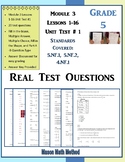 5th Grade Math Test Adding/Subtracting Fractions Mod 3 Uni
