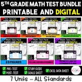 5th Grade Math Test Bundle {Digital & Printable}
