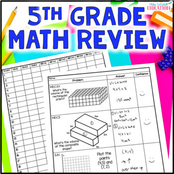 Preview of 5th Grade Math Test Prep - Identify the Gaps - Standards Based Math Assessments