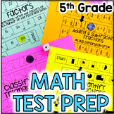 5th Grade Math Test Prep Math Review - Math Packet - Spiral Review - Math Games