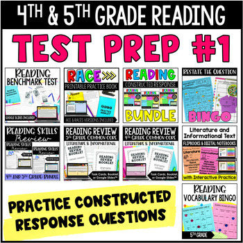 Reading Test Prep BUNDLE #1 : Focus on Skill Review with Constructed ...