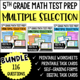 5th Grade Math Test Prep: Multiple Select Questions BUNDLE