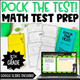 5th Grade Math Test Prep Review Booklet w/ Digital Math Test Prep Version