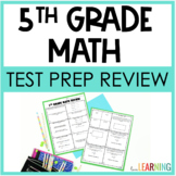 5th Grade Math Test Prep and End of Year Review Activity