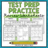 5th Grade Math Test Prep and Review Worksheets