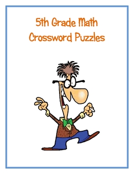Preview of 5th Grade Math Vocabulary Crossword Puzzles