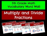 5th Grade Math Vocabulary_Multiply and Divide Fractions