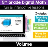 5th Grade Math Volume 5.MD.3 5.MD.4 5.MD.5 Digital Math Ac