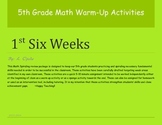 5th Grade Math Warm-Up Activities