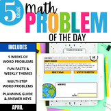 5th Grade Math Word Problem of the Day | April Digital Mat