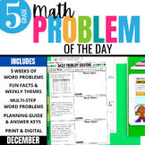 5th Grade Math Word Problem of the Day | December Math Pro