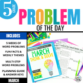 5th Grade Math Word Problem of the Day | March Math Proble