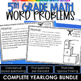 5th Grade Math Word Problems | Math Spiral Review | Math Test Prep
