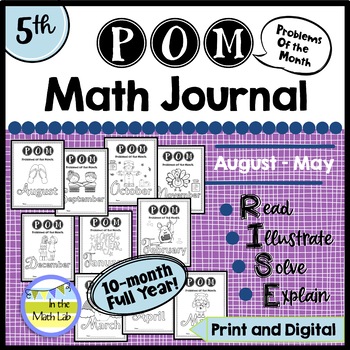 Preview of 5th Grade Math Word Problems | BUNDLE