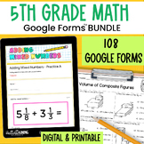 5th Grade Math Practice, Review and Assessment Activities 