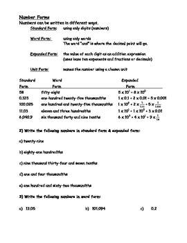 Preview of 5th Grade MathModule 1 End of Unit Review