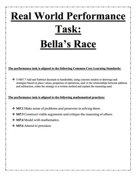 5Th Grade Mathematics Real-World Problem-Solving Task By Math Tools For You