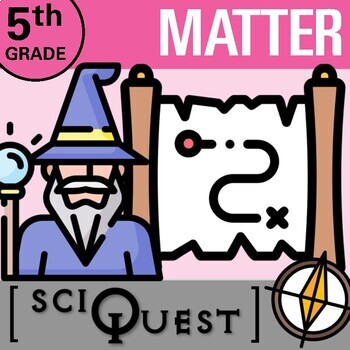 Preview of 5th Grade Matter Activity | Science Scavenger Hunt Review Game | SciQuest