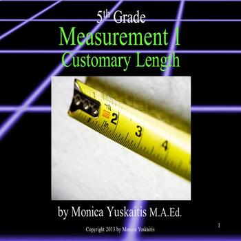 Preview of 5th Grade Measurement 1 - Customary Length Powerpoint Lesson