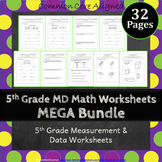 5th Grade Measurement & Data Worksheets: 5th Grade MD Work