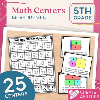 Preview of 5th Grade Measurement Math Centers