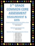 5th Grade Measurement and Data Test - Common Core