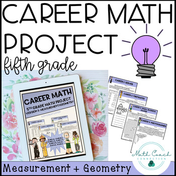 Preview of 5th Grade Measurement and Geometry Project Career Math