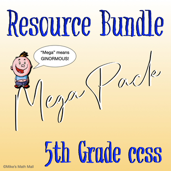 Preview of 5th Grade Mega Resource Bundle (CCSS)