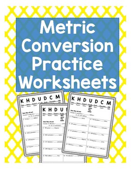 Preview of Metric Conversion Worksheets (Paper and Digital!)