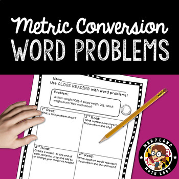 Preview of 5th Grade Metric Conversion Word Problems