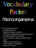 5th Grade Microorganism Vocabulary Packet