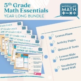 5th Grade Modular Math Essentials Bundle