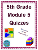 5th Grade Module 5 Quizzes for Topics A to D - Editable