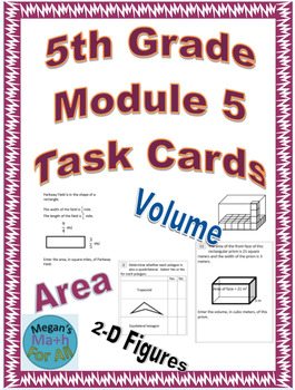 Preview of 5th Grade Module 5 Task Cards - SBAC - Editable