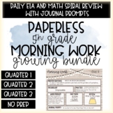 5th Grade Morning Work - GROWING BUNDLE - Q1-Q3 now AVAILABLE!