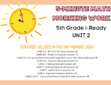 5th Grade Morning Work-NO PREP! (i-ready compliant)- UNIT 