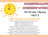 5th Grade Morning Work-NO PREP! (i-ready compliant)- UNIT 