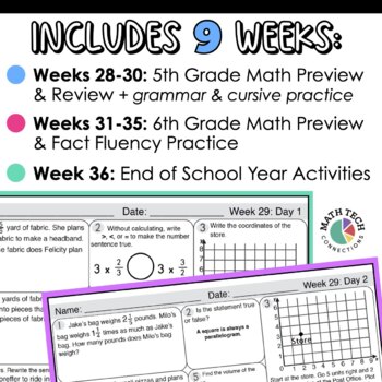 weekly math homework 5th grade