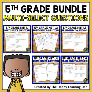 Preview of Number and Operations in Base Ten BUNDLE for 5th Grade