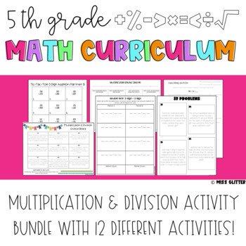 Preview of Games for Multiplication and Division