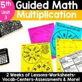 5th Grade Multiplication Games Worksheets 5.NBT.5 Multiplying Multi-Digit Number
