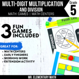 5th Grade Multiplication and Division Whole Number Games a