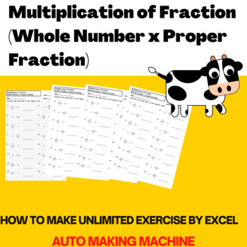 Preview of 5th Grade: Multiplication of Fraction - AUTO Generator