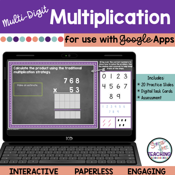 Preview of Multi-Digit Multiplication | Whole Numbers | Digital