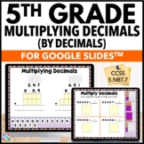 5th Grade Multiplying Decimals Worksheets - Digital Review Activities 5.NBT.7