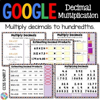 5th Grade Multiplying Decimals Google Classroom Math Activities 5.NBT.7