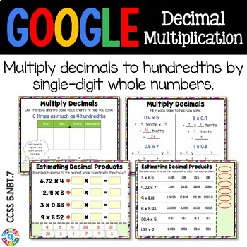 5th grade multiplying decimals by whole numbers google