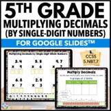 5th Grade Multiplying Decimals by Whole Numbers Worksheets for Digital Review