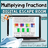 5th Grade Multiplying Fractions Digital Escape Room - Dist